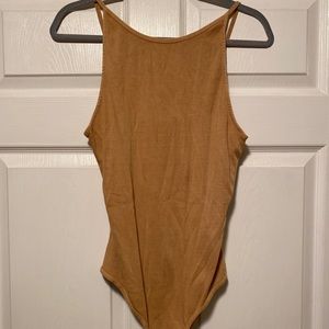 Zara Camel Bodysuit size Large